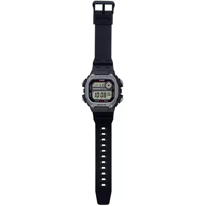 Casio DW-291H-1A Black & Grey 200m Men's Multifunction Digital Sports Watch