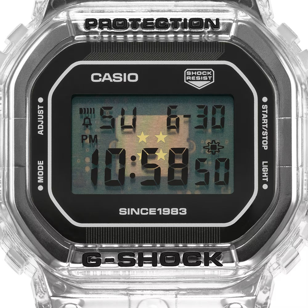 Casio G-Shock 40th Anniversary Clear Remix Men's Digital Watch DW-5040RX-7
