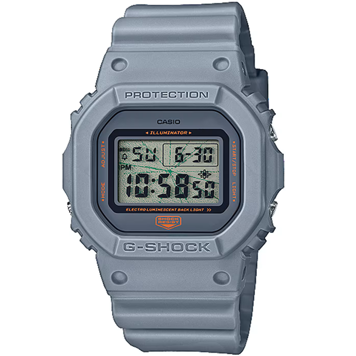 G-Shock Grey Music Night Tokyo Series 200m Digital Sports Watch DW-5600MNT-8