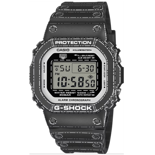 G-Shock Black/Grey Origami Inspired 200m Digital Sports Watch DW-5600RGM-1