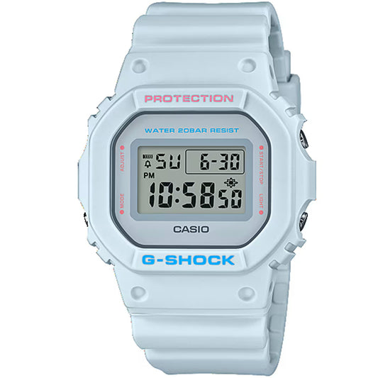G-Shock Light Grey Youth Culture Unisex 200m Digital Sports Watch DW-5600SC-8