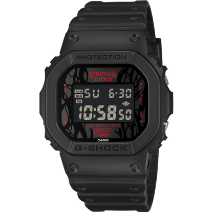 G-Shock Black Stranger Things Collaboration Men's Digital Watch DW-5600STT-1