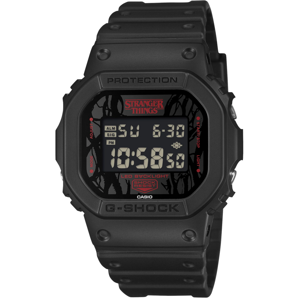 G-Shock Black Stranger Things Collaboration Men's Digital Watch DW-5600STT-1