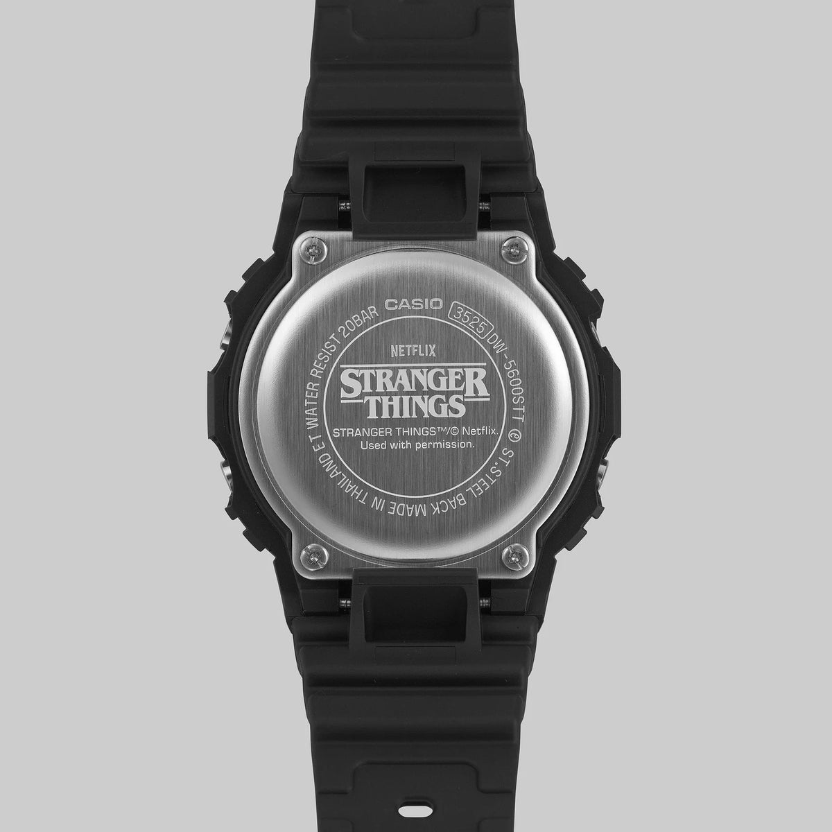 G-Shock Black Stranger Things Collaboration Men's Digital Watch DW-5600STT-1