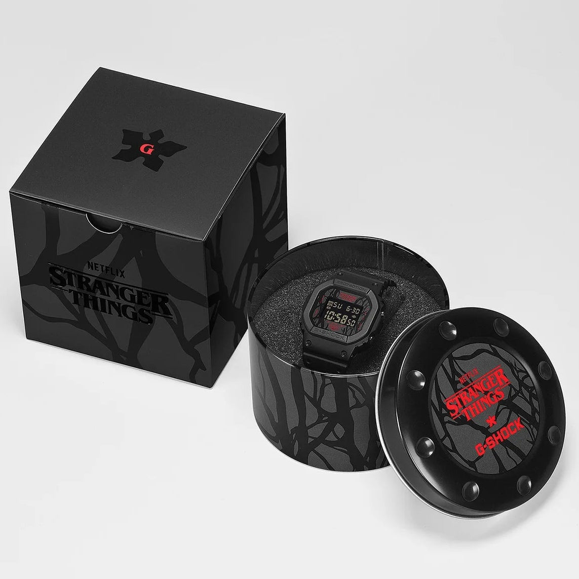 G-Shock Black Stranger Things Collaboration Men's Digital Watch DW-5600STT-1