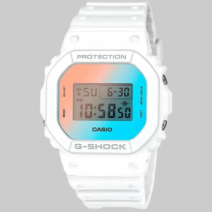 G-Shock White/Blue Time Lapse Men's 200m Ditgital Sports Watch DW-5600TL-7