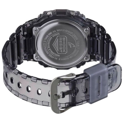 G-Shock Transparent Grey/Orange Men's 200m Ditgital Sports Watch DW-5600TLS-8