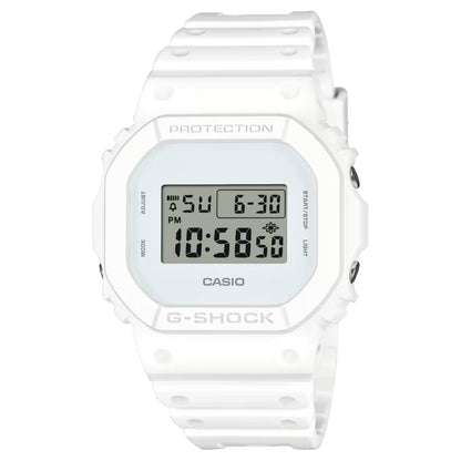 G-Shock White on White Unisex 200m Digital Sports Watch DW-5600WW-7