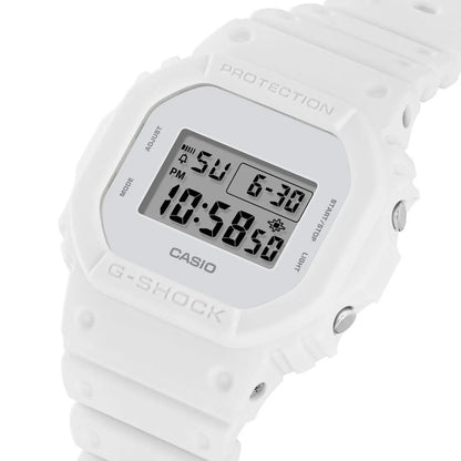 G-Shock White on White Unisex 200m Digital Sports Watch DW-5600WW-7