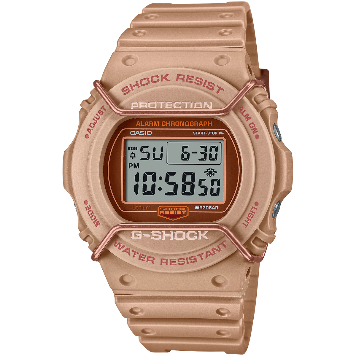 G-Shock Tan Tone on Tone Men's 200m Digital Sports Watch DW-5700PT-5