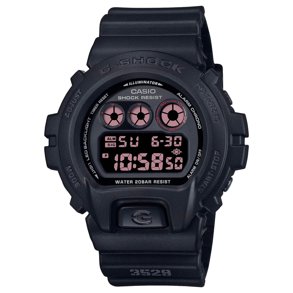 G-Shock Black Men's 200m Digital Sports Watch DW-6900MS-1