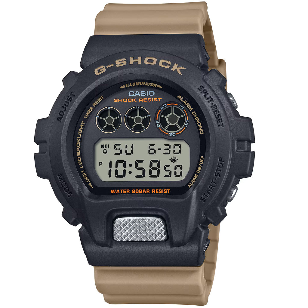 G-Shock Black-Khaki Military Utility Men's 200m Digital Watch DW-6900TU-1A5