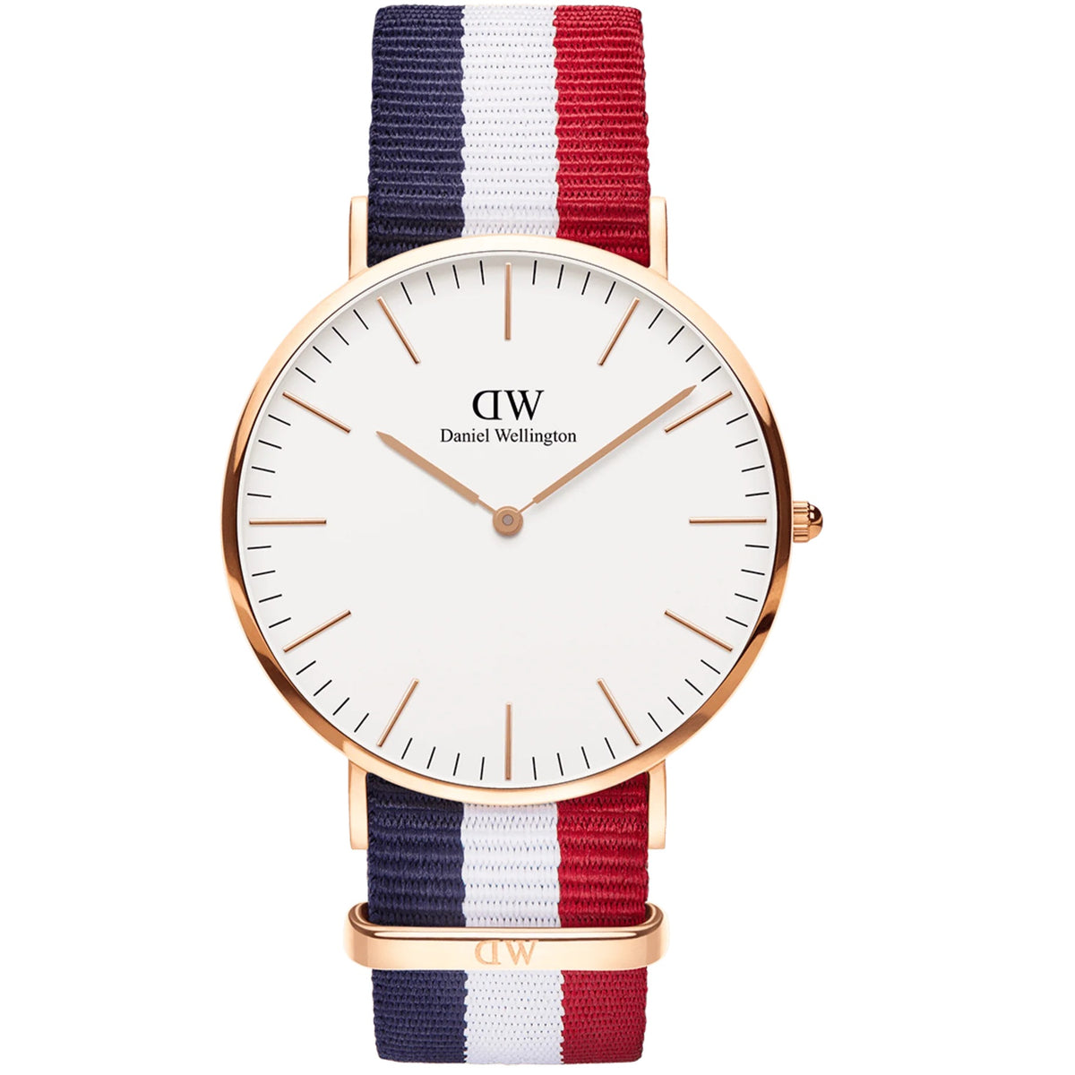 Daniel Wellington Classic Cambridge Rose Gold/Fabric Unisex Analog Watch