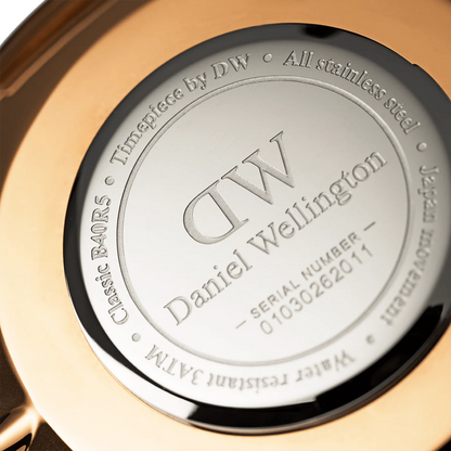 Daniel Wellington Classic Cambridge Rose Gold/Fabric Unisex Analog Watch