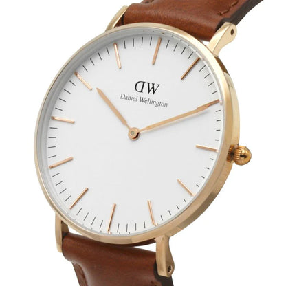 Daniel Wellington Classic St Mawes 36mm Rose Gold/White Ladies Analog Watch