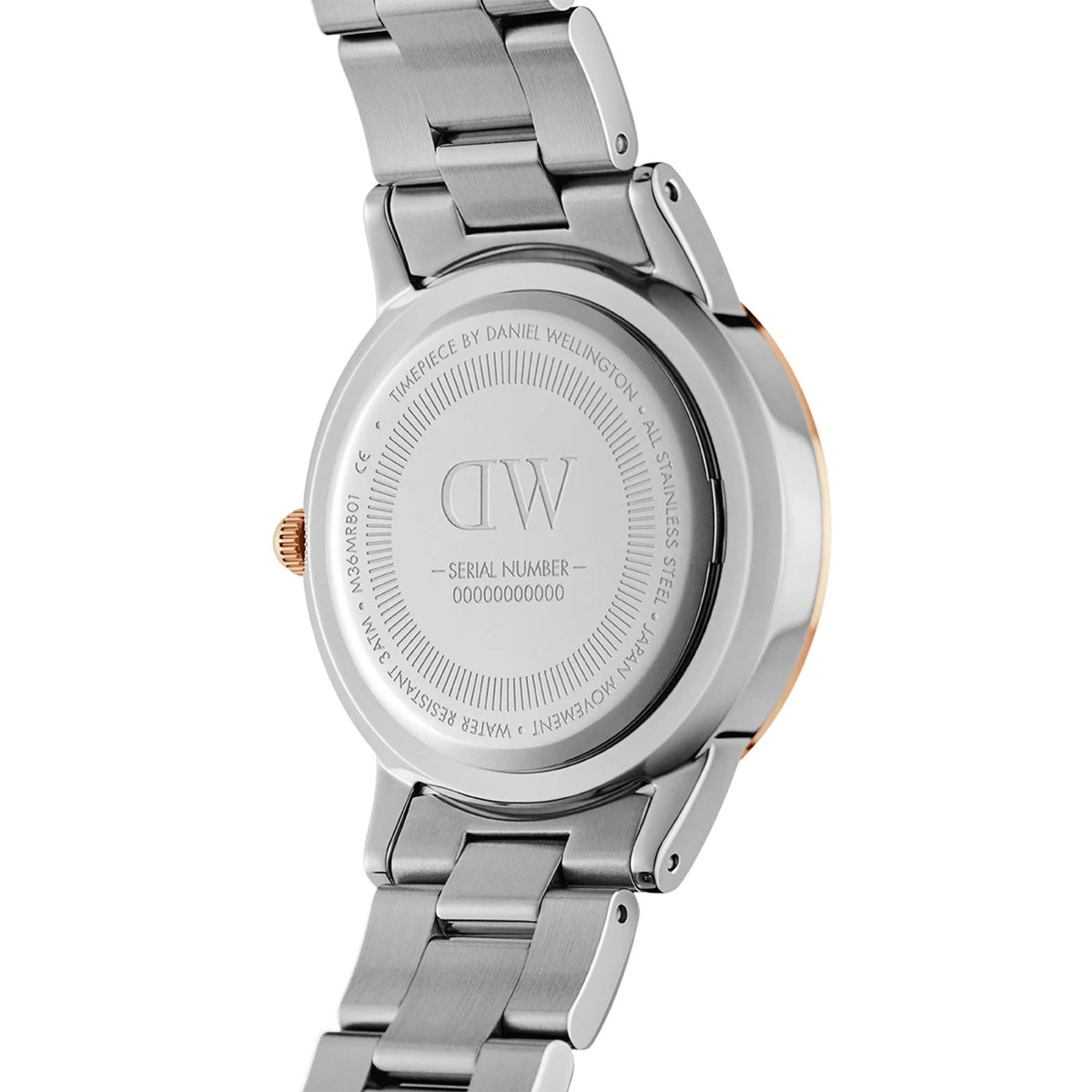 Daniel Wellington Iconic Link Silver/White Ladies Analog Watch DW00100205