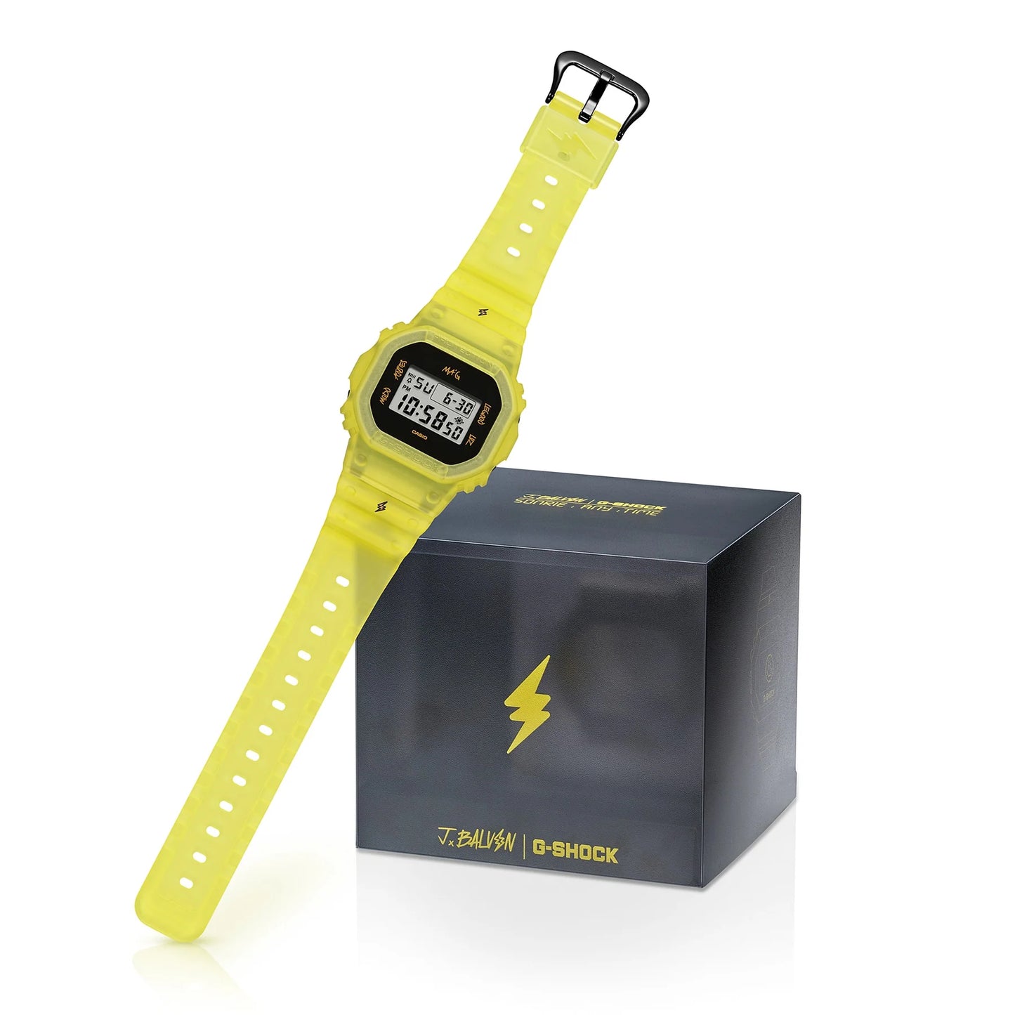 G-Shock Yellow/Black J Balvin Limited Edition Digital Watch DWE-5600JB-1A9