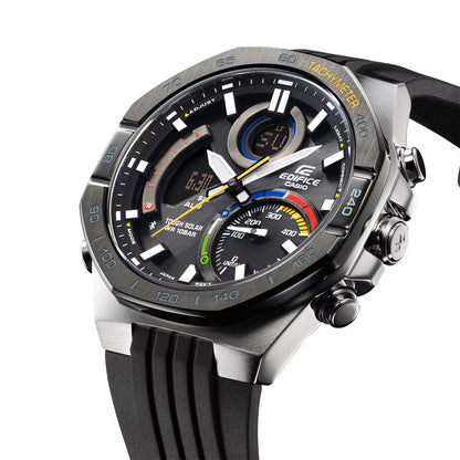 Edifice Black/Silver Solar Bluetooth Digital Analog Men's Watch ECB-950MP-1A