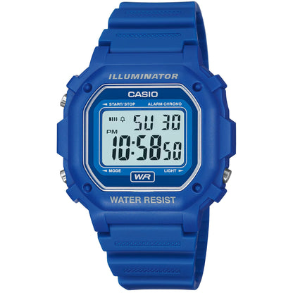 Casio Light Blue 50m Unisex Digital Multifunction Sports Watch F-108WH-2A