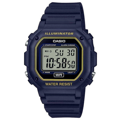 Casio Dark Blue 50m Unisex Digital Multifunction Sports Watch F-108WH-2A2