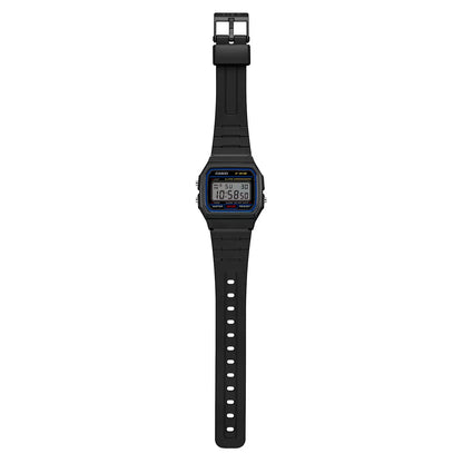 Casio F-91W-1 Black Resin Classic Digital Alarm Stopwatch Unisex Watch
