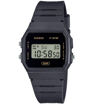 Casio Pop Grey Vintage Retro Style Unisex Multifunction Digital Watch F-91WB-8A
