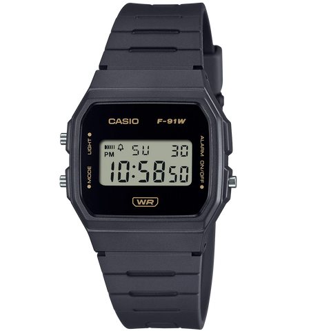 Casio Pop Grey Vintage Retro Style Unisex Multifunction Digital Watch F-91WB-8A