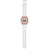 Casio Rose Gold/Transparent Strap Classic Unisex Digital Watch F-91WS-7A3