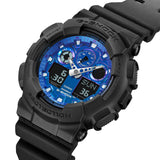 G-Shock Black/Blue Flame Series Men's 200m Sports Watch GA-100FL-1A