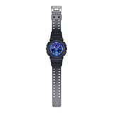 G-Shock Black/Blue Flame Series Men's 200m Sports Watch GA-100FL-1A