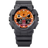 G-Shock Grey/Orange Flame Series Men's 200m Sports Watch GA-100FL-8A