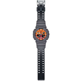 G-Shock Grey/Orange Flame Series Men's 200m Sports Watch GA-100FL-8A