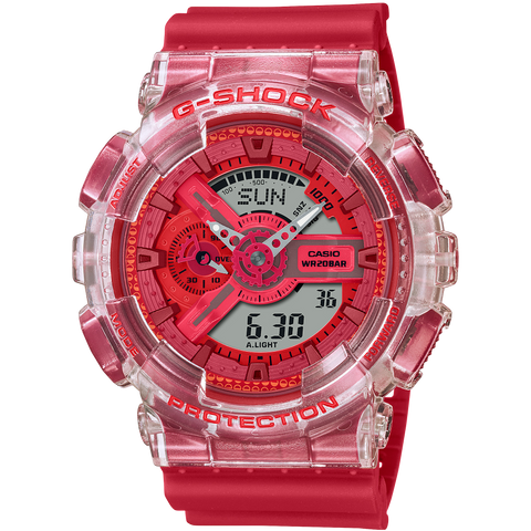 Casio G-Shock Red Lucky Drop Unisex 200m Digi-Analog Watch GA-110GL-4A