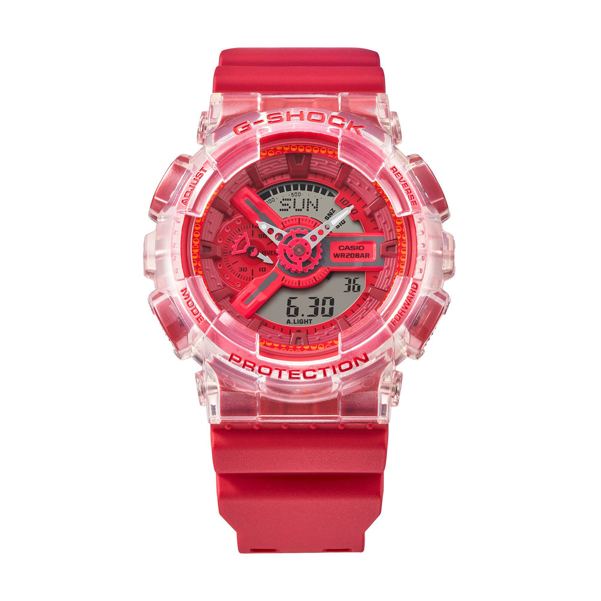 Casio G-Shock Red Lucky Drop Unisex 200m Digi-Analog Watch GA-110GL-4A
