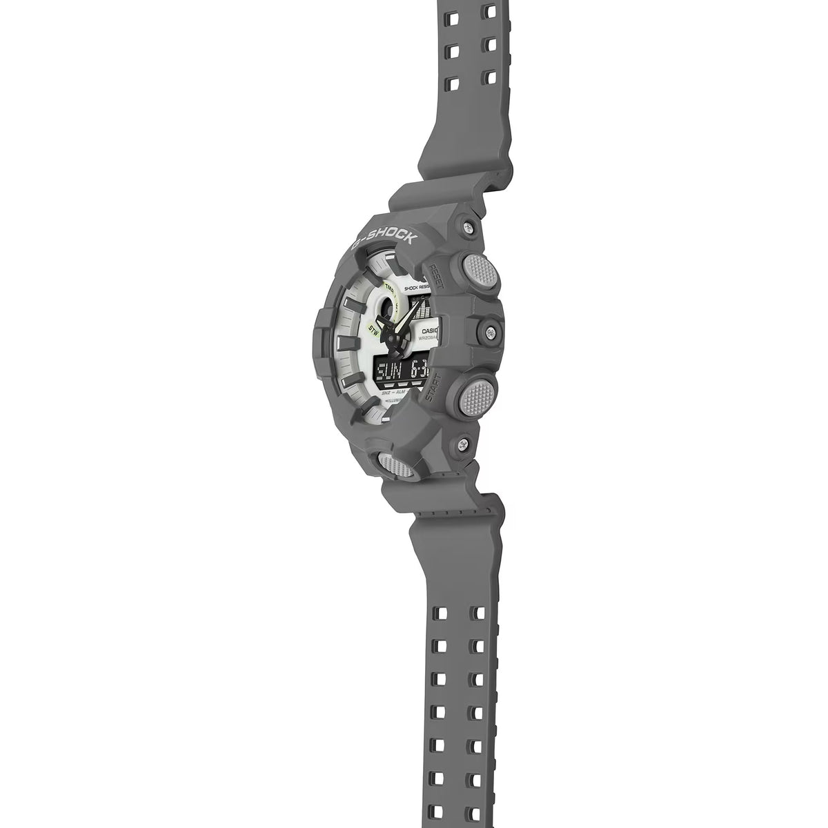 G-Shock Grey Hidden Glow Series Men's 200m Digital-Analog Watch GA-110HD-8A
