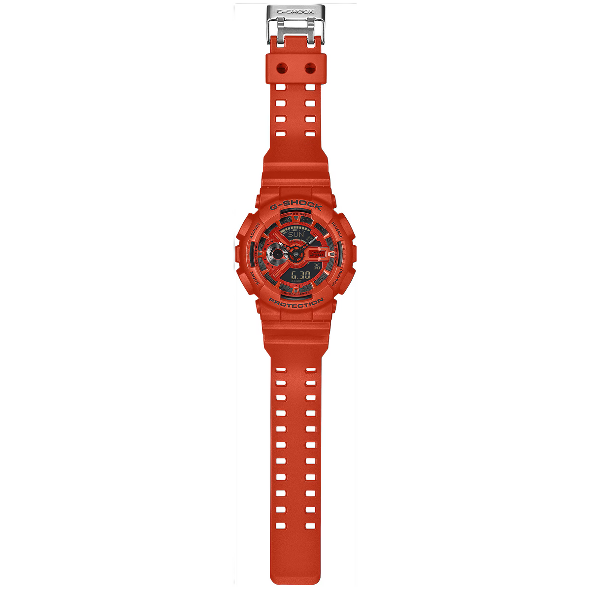 G-Shock Iconic Red Series Men's 200m Digital-Analog Sports Watch GA-110RRB-4A