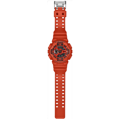G-Shock Iconic Red Series Men's 200m Digital-Analog Sports Watch GA-110RRB-4A