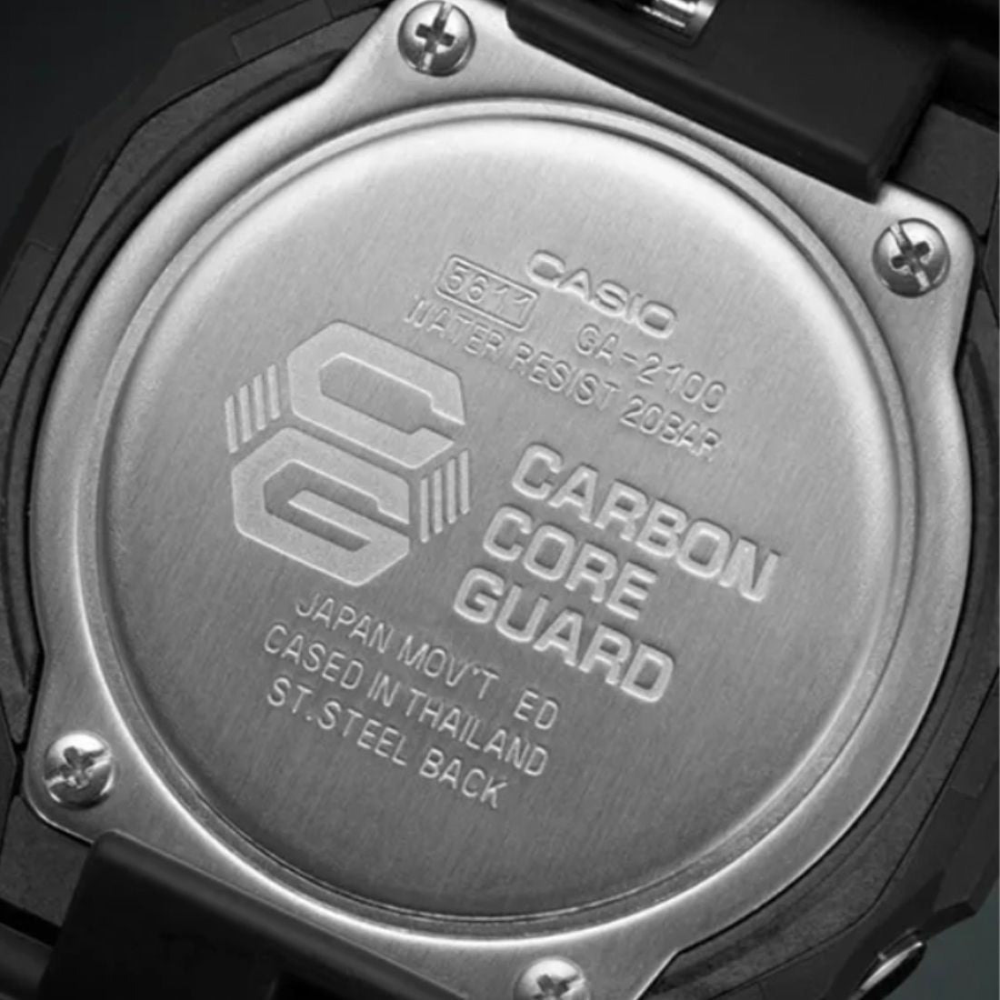 G-Shock CasiOak Black Men's 200m Digital-Analog Sports Watch GA-2100-1A