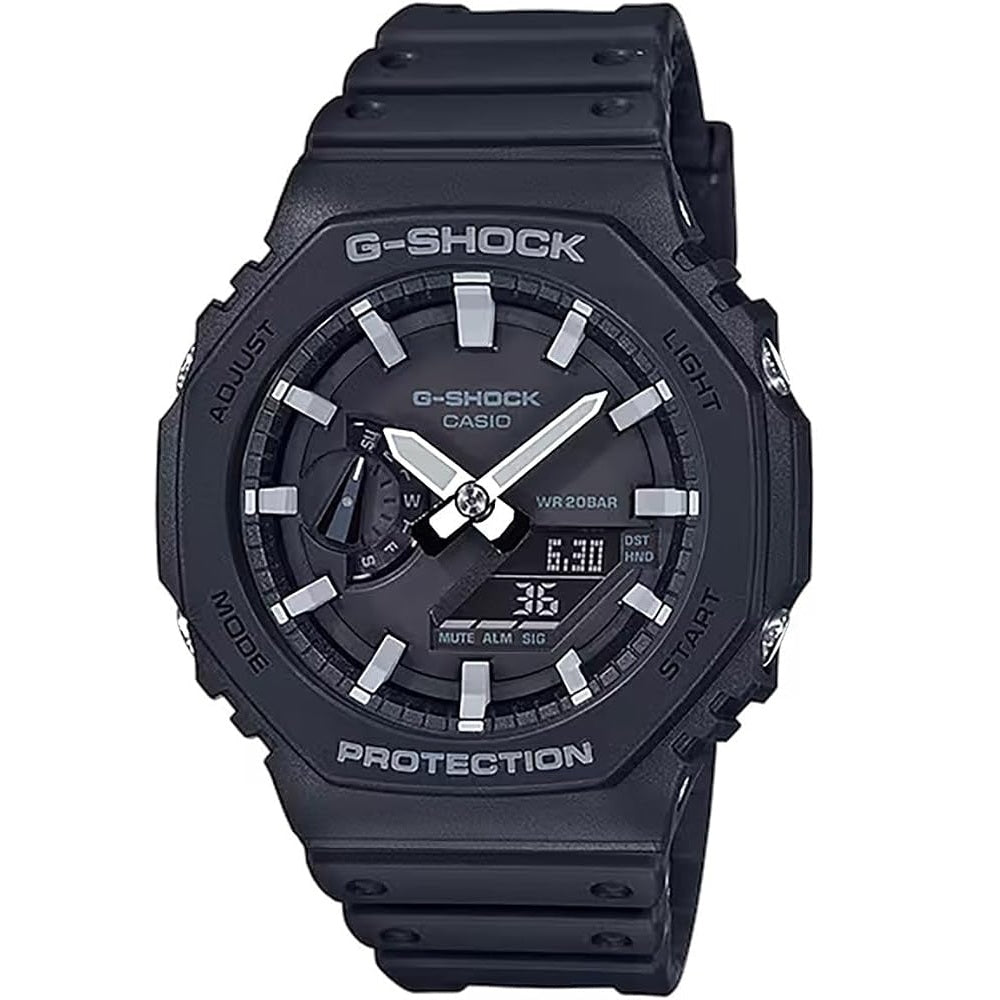 G-Shock CasiOak Black Men's 200m Digital-Analog Sports Watch GA-2100-1A