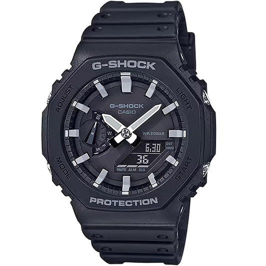 G-Shock CasiOak Black Men's 200m Digital-Analog Sports Watch GA-2100-1A