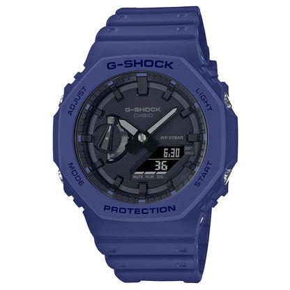Casio CasiOak Blue/Black Men's 200m Digital Analog Sports Watch GA-2100-2A