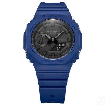 Casio CasiOak Blue/Black Men's 200m Digital Analog Sports Watch GA-2100-2A