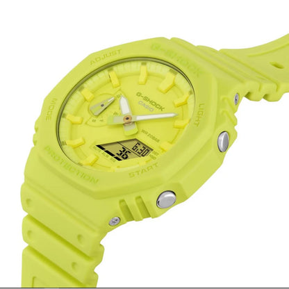 G-Shock CasiOak Volt Yellow Unisex 200m Digital-Analog Sports Watch GA-2100-9A9