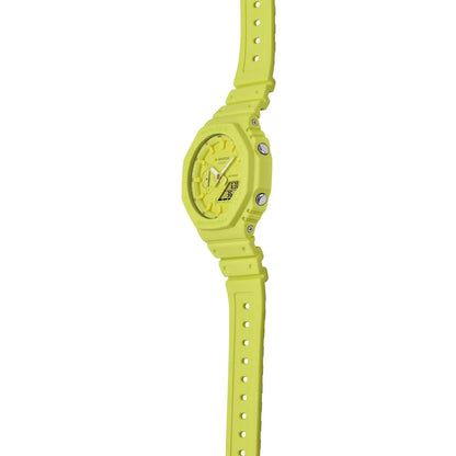 G-Shock CasiOak Volt Yellow Unisex 200m Digital-Analog Sports Watch GA-2100-9A9