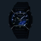 G-Shock Grey Men's 200m Digi-Analog Watch with Face Protectors GA-2100PTS-8A