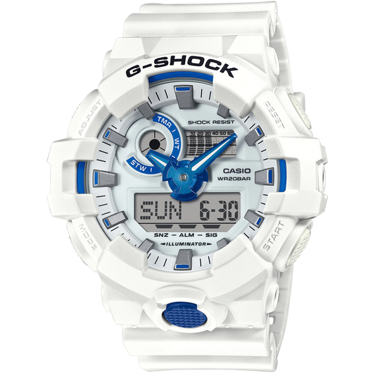 G-Shock White Summer Seas Men's 200m Digi-Ana Sports Watch GA-700HDS-7A