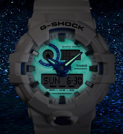 G-Shock White Summer Seas Men's 200m Digi-Ana Sports Watch GA-700HDS-7A