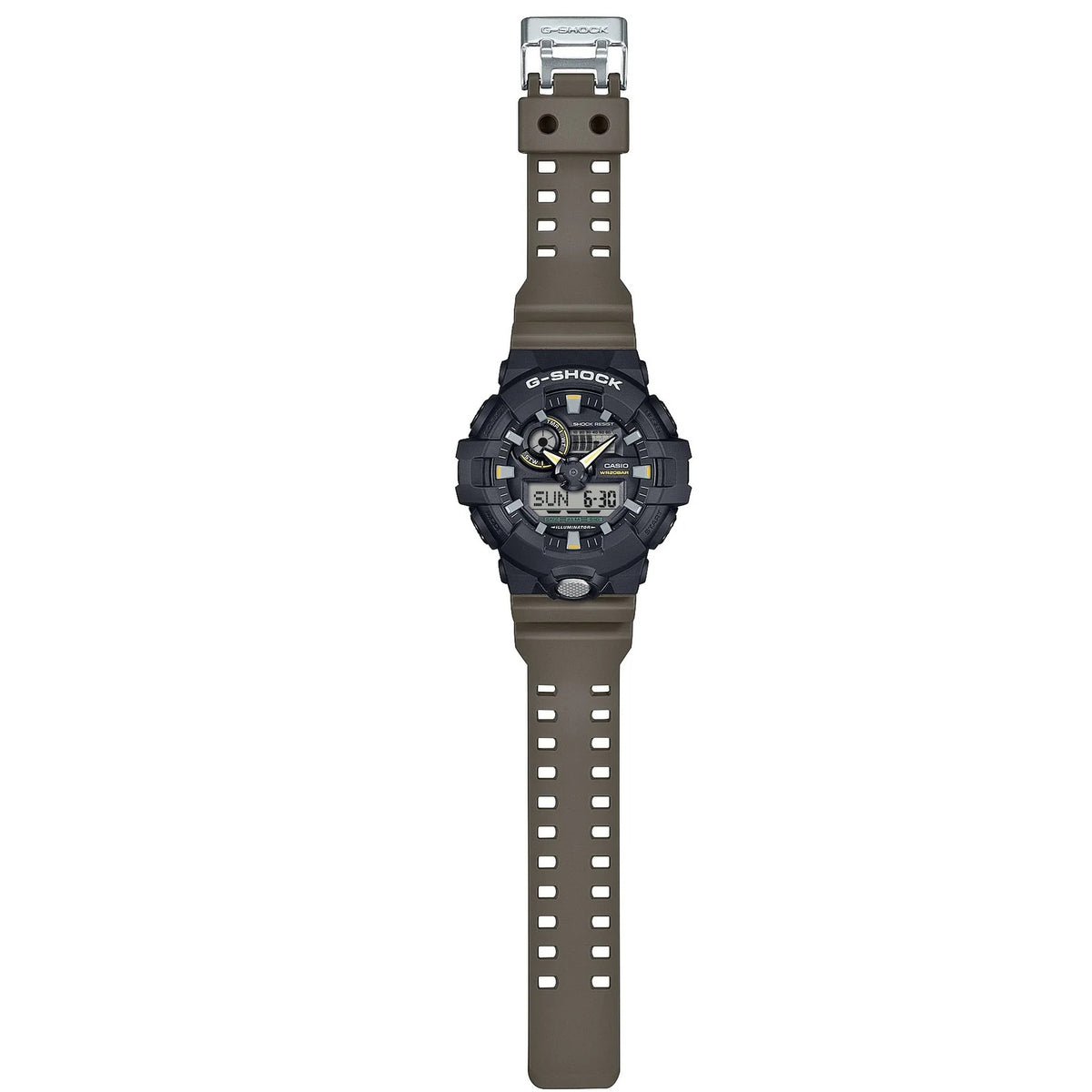 G-Shock Black/Olive Two-Tone Men's 200m Digi-Analog Sports watch GA-710TU-1A3