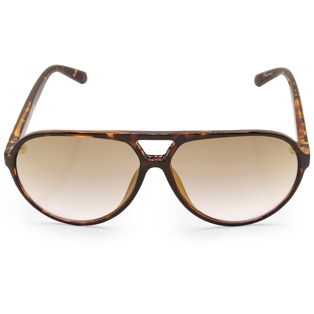 Guess Factory Shiny Dark Havana/Brown Gradient Unisex Pilot Sunglasses GF5070 52G