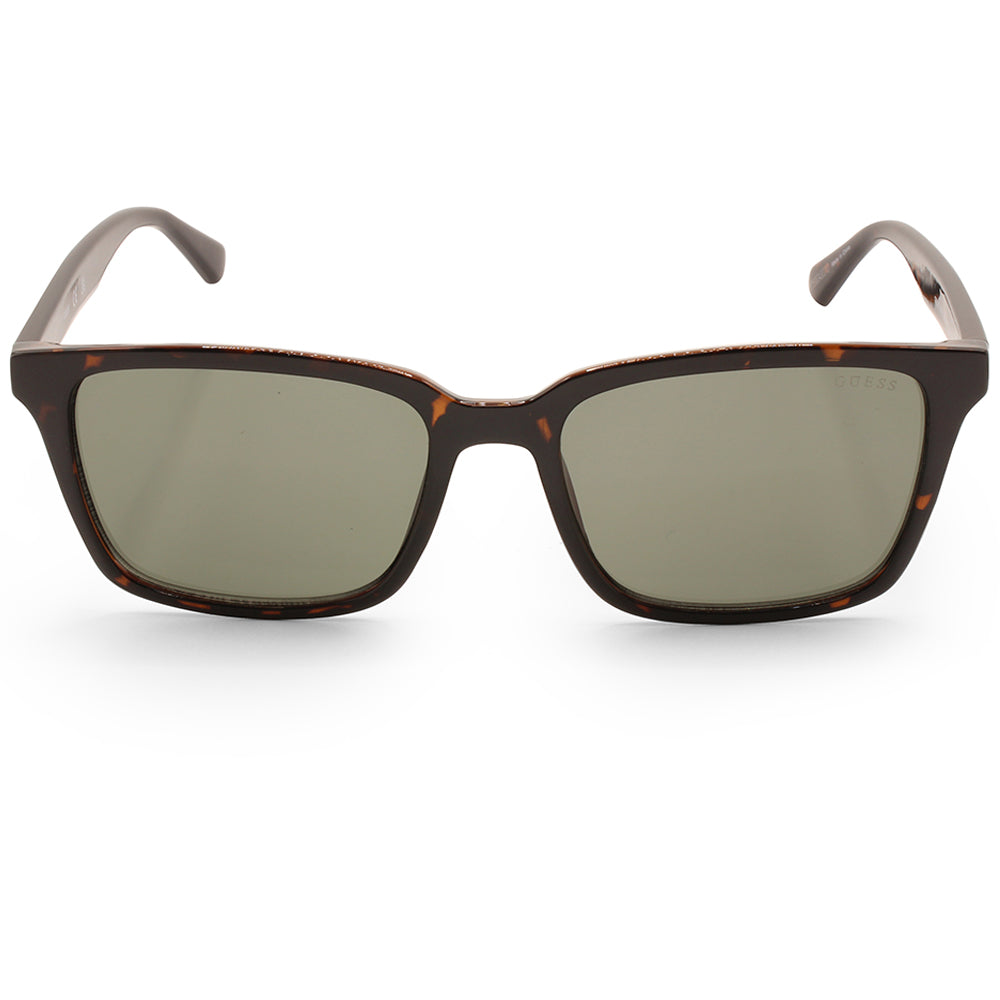Guess Factory Matte Dark Havana/Green Unisex Fashion Sunglasses GF5097 52N